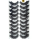 10 Pairs 3D Soft artificial eyelashes