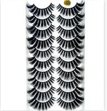 10 Pairs 3D Soft artificial eyelashes
