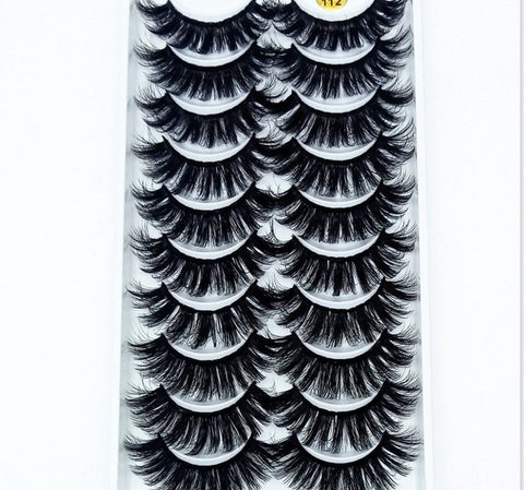 10 Pairs 3D Soft artificial eyelashes