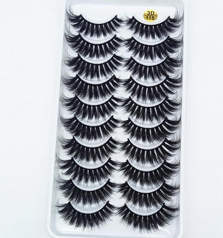 10 Pairs 3D Soft artificial eyelashes